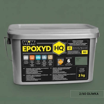 Заповнювач для швів WIM Epoxyd HQ 2/60 епоксидний двокомпонентний оливка 2 кг