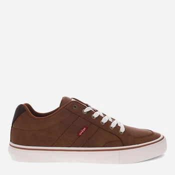 Мужские кеды низкие Levi`s 678901639 41 Коричневые (1160620066)