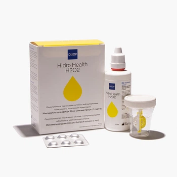 Раствор для контактных линз DISOP Hidro Health H2O2 (+6 таб) 60 мл