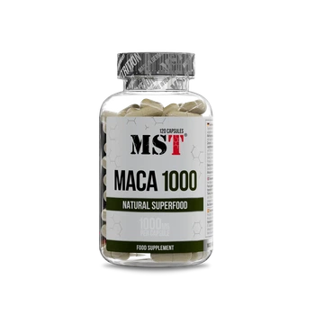 Мака перуанская MST Maca 1000 mg 120 капсул, MST корень маки для либидо и энергии