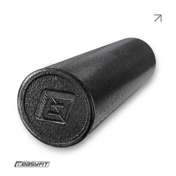 Массажный ролик 45 см черный EasyFit EPP (легкий роллер, валик, цилиндр для МФР и йоги, массажер для спины, ног, рук, шеи) SCTFM45Bk