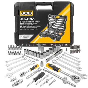 Набір інструменту комбінований 82 пр. 1/4", 1/2" (6-гр.) (4-32 мм) - JCB-4821-5 JCB