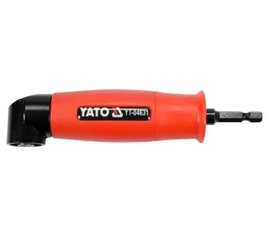 Угловой адаптер для бит YATO YT-04631 с реверсом, 155 мм, магнитный HEX 1/4"
