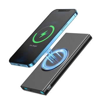 Портативное зарядное устройство Joyroom Quick Charge Magnetic Qi 10000mAh 22.5W Black (162762)