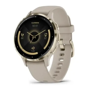Смартгодинник Garmin Venu 3S 41мм Золото-сірий