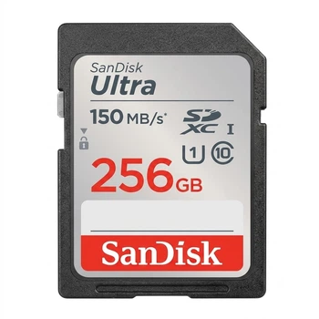 Карта памяти SanDisk SDXC 256 ГБ UHS-I (U1) Class 10 (150 МБ/с)