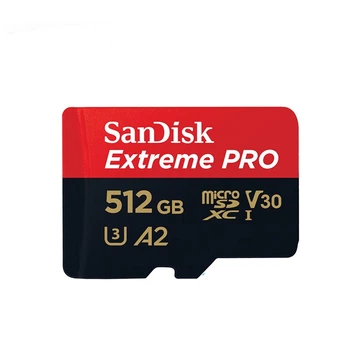 Карта памяти SanDisk Extreme PRO 512 ГБ microSDXC UHS-I U3 V30 A2 200/140 МБ/с (TF)
