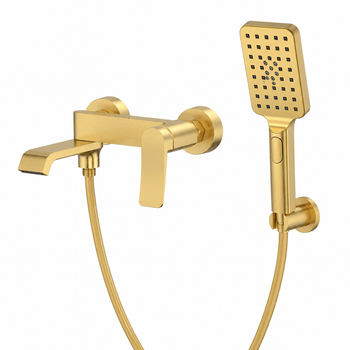 009 (EURO) BRUSHED GOLD Змішувач для ванни (Колір матове золото)