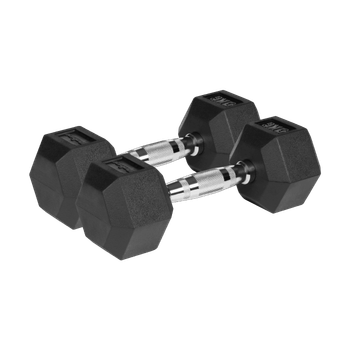 Гантелі Rebel HEX 2?7 кг з гумовим покриттям і чавунною основою