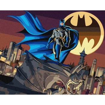 Картина по номерам WB "BATMAN: часовой готема" 40Х50 см