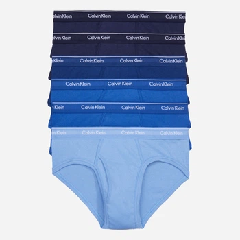 Набор трусов брифов мужских хлопковых Calvin Klein 962125815 XL 6 шт Синих (1160598487)