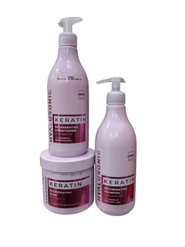 Набор для восстановления поврежденных волос UNIC Hyaluronic Keratin Regenerating Hair Care Set
