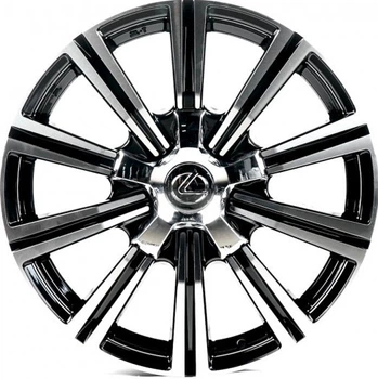 Replica LX742 Lexus R18 W8 PCD5x150 ET60 DIA110.1 Black Machined Face