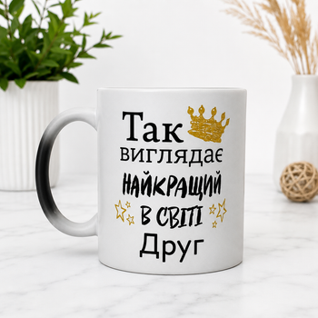 Чашка-хамелеон "Так виглядає найкращий в світі Друг" 330 мл.