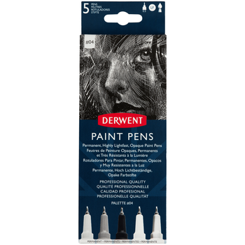 Набор цветных ручек PAINT PEN PALETTE No4, 5шт Derwent