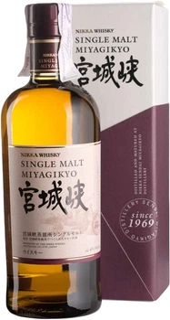 Віскі Nikka Miyagikyo Single Malt 0.7 л 45% в подарунковій коробці (4904230042242N)