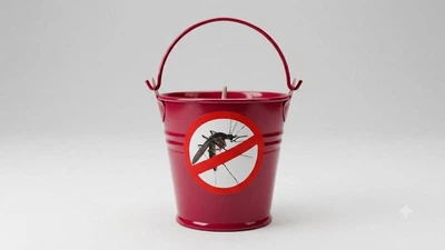 Свеча парафиновая уличная Антимоскитная Красная
