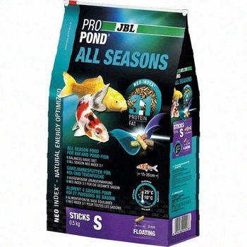Всесезонный корм JBL ProPond All Seasons S для небольших прудовых рыб, 12 л