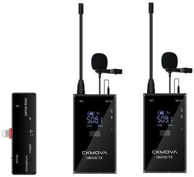 Podwójny bezprzewodowy zestaw na Lightning CKMOVA UM100Kit6 (SUP_em4032) (8414902346685)