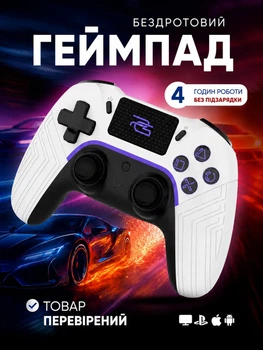Бездротовий геймпад Bluetooth для PlayStation 4 PS4 ПК Android ігровий джойстик контролер бездротовий з тачпадом датчиком руху подвійною вібрацією роз’ємом 3.5 мм Type-C акумуляторний
