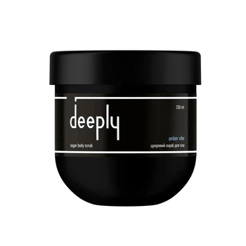 Сахарный скраб deeply amber vibe sugar body scrub для разглаживания кожи тела с ванильно-пряным ароматом, 250 мл
