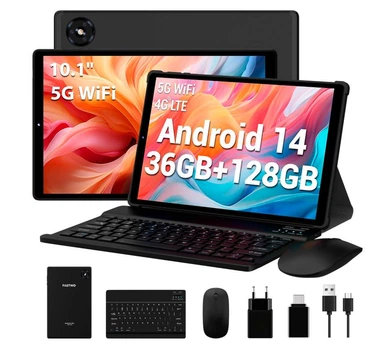 Планшет 10.1" FastWD M820 12+24/128GB 4G LTE 8 ядер Android 14 8000 mAh - Б/У