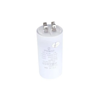 Конденсатор пуско-рабочий 30 мкФ 450 В (30uF 450V) CBB60, с клеммами