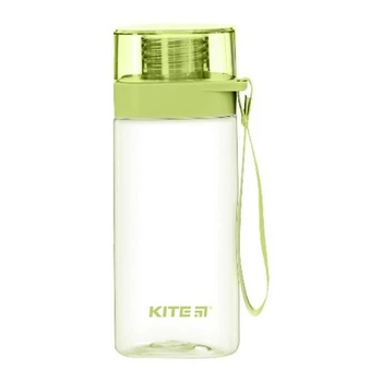 Пляшка для води Kite, 550 мл, квадратна, зелена (K24-1209-2)