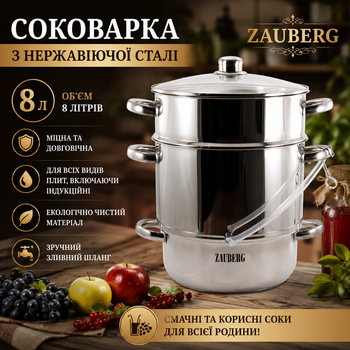 Соковарка з нержавіючої сталі Zauberg 8 л