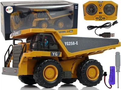 Wywrotka zdalnie sterowana LeanToys YG258-E Żółta 12572 (5905214976057)