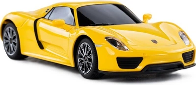 Samochód zdalnie sterowany Rastar Porsche 918 Spyder 1:24 Żółty 71400 (6930751307858)