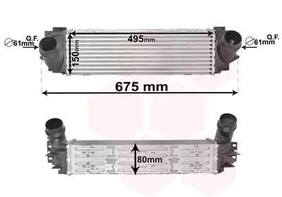Теплообмінник 06004463 VAN WEZEL Van Wezel 06004463 BMW X3 17517823570