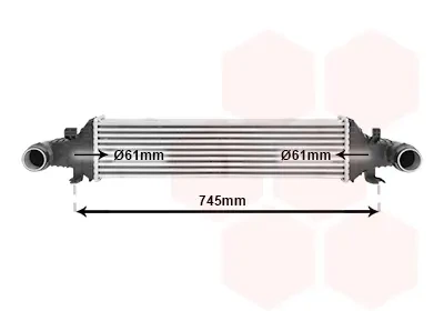 Теплообмінник 30004593 VAN WEZEL Van Wezel 30004593 Mercedes E-Class, C-Class, GLK-Class, CLS-Class 2045000200, A2045000200