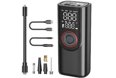Компрессор портативный ATJ-9566 3-150psi 3*2000mAh 80w