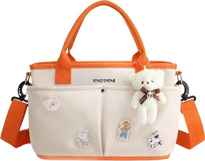 Сумка для грудного молока 9I9 Mami Bag, которую можно носить на плече или в руке, сумка для беременных и малышей, большая вместимость A342 Yuanqi Orange