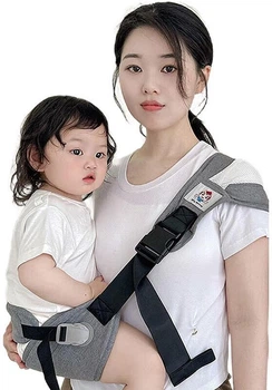 Дитячий рюкзак-переноска FENYE, дитячий рюкзак Hands-Free для використання на вулиці, спереду для перенесення немовлят, дитячий аксесуар для активного відпочинку, сірий