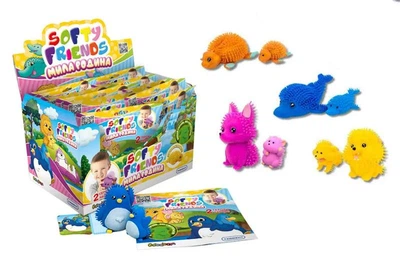 Игровая фигурка стретч в виде дикого животного Sbabam Softy Friends "Милая семья" 8/SC22
