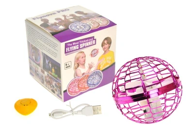 Летающий шар-бумеранг Flying Ball 9218/918/368/В9 свет, usb-заряд в коробке 10*10*9.5 см, р-р игрушки – 9.5 см