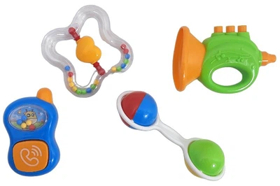 Набор погремушек K225D316 в пакете 4 штуки р.21x17см YG Toys