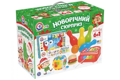 Набор игрушек 8829 "Новогодний сюрприз 6в1" ТЕХНОК