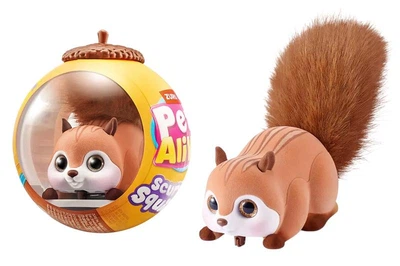 Интерактивная игрушка 9565E PETS ALIVE S1 – БЕЛОЧКА (коричневый)