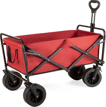 Візок туристичний складаний Outtec EasyGo 100 л Червоний 185371 (5905884421871)