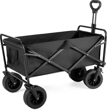 Візок туристичний складаний Outtec EasyGo 100 л Чорний 185366 (5905884421857)