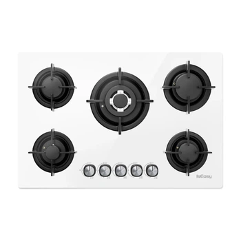 Газовая плита IsEasy MGBG-775 5 конфорок White (MGBG-775)