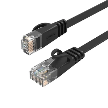 Кабель сетевой Orico PUG-C6B CAT6 1000Mbps RJ45 Ethernet LAN плоский 1м Black (6942227180858)