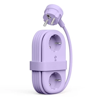 Сетевая розетка Orico AP3 65W GaN 6в1 2xAC+2xUSB-A+2xUSB-C Purple (6942227174581)