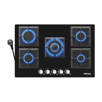 Плита газовая IsEasy MGBG-775S2 5 горелок (6977132450277)
