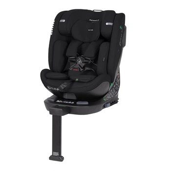 Автокресло детское универсальное поворотное с опорной стойкой ISOFIX Carrello Meteorit CRL-15101 Midnight Black черное