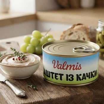 Паштет із качки Valmis 290 г ніжний м’ясний паштет із насиченим смаком