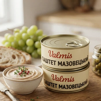 Паштет Мазовецкий Valmis 290 г традиционный мясной паштет в жестяной банке